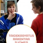 Taiteen perusopetusliiton Taide rakentaa Suomea -esitteen kansi.