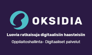 Oksidia Oy:n logo, joka on linkki, joka johtaa heidän verkkosivuilleen.