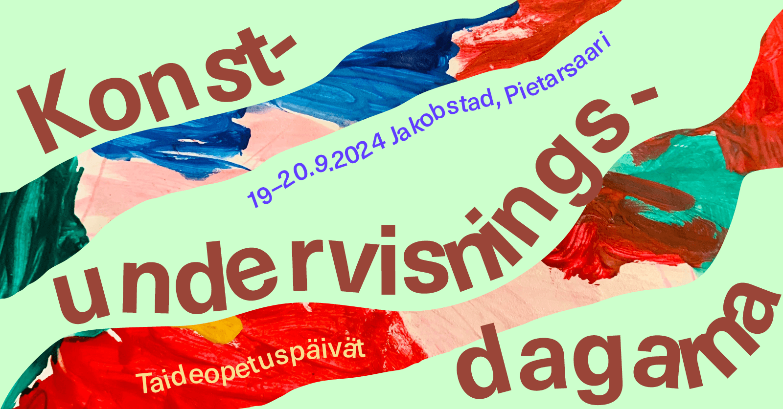 Taideopetuspäivien 19.-20.9.2+24 ruotsinkielinen mainoskuva.