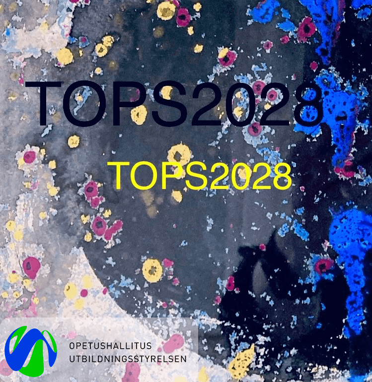Mainoskuva, jossa lukee TOPS2028 ja on Opetushallituksen logo.