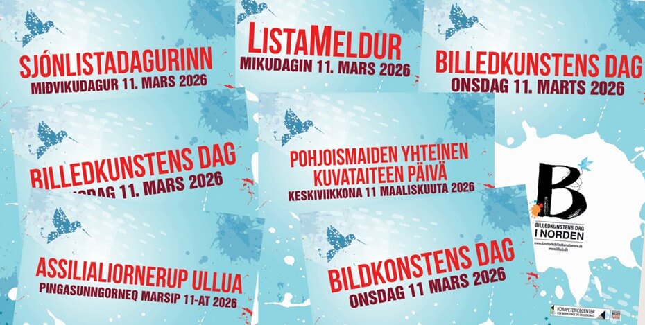 Pohjoismainen kuvataiteen päivä 11.3.2026 -mainoskuva.